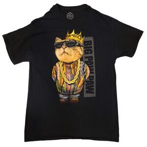 ODM IT'S ABOUT THE ART Big Paw Paw Cat Graphic Tee Unisex Size  Medium